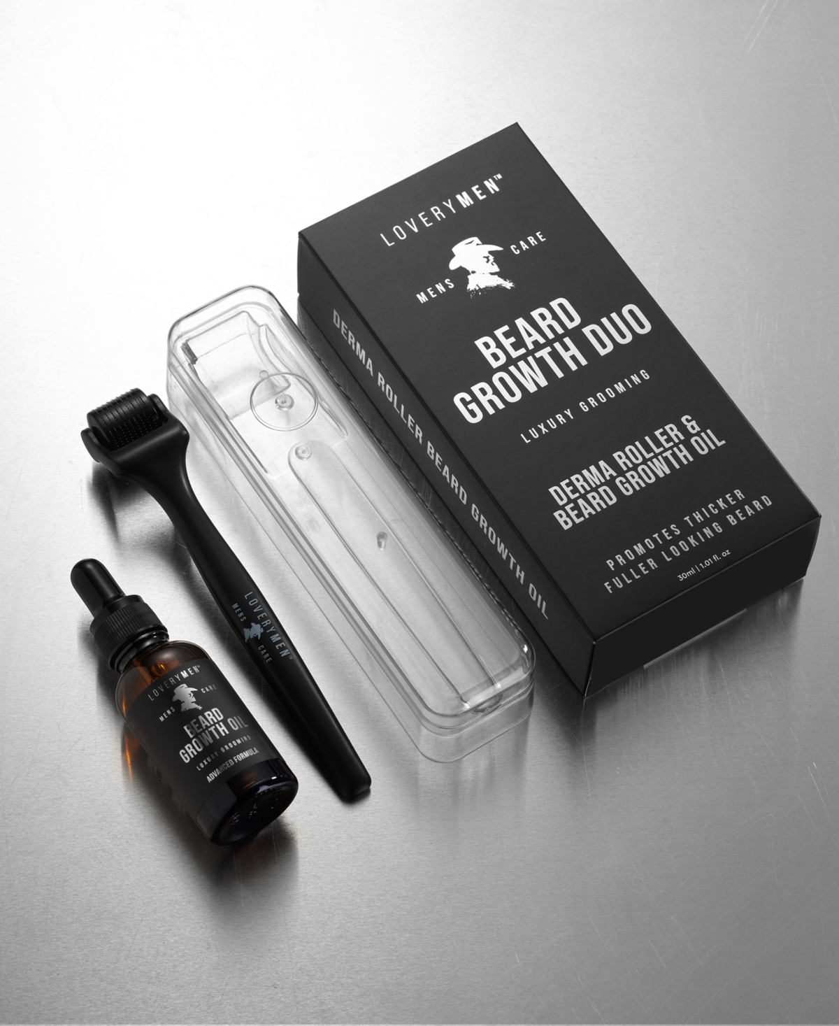 Lovery 2-pc. Men Derma Roller & Beard Growth Oil Gift Set In No Color