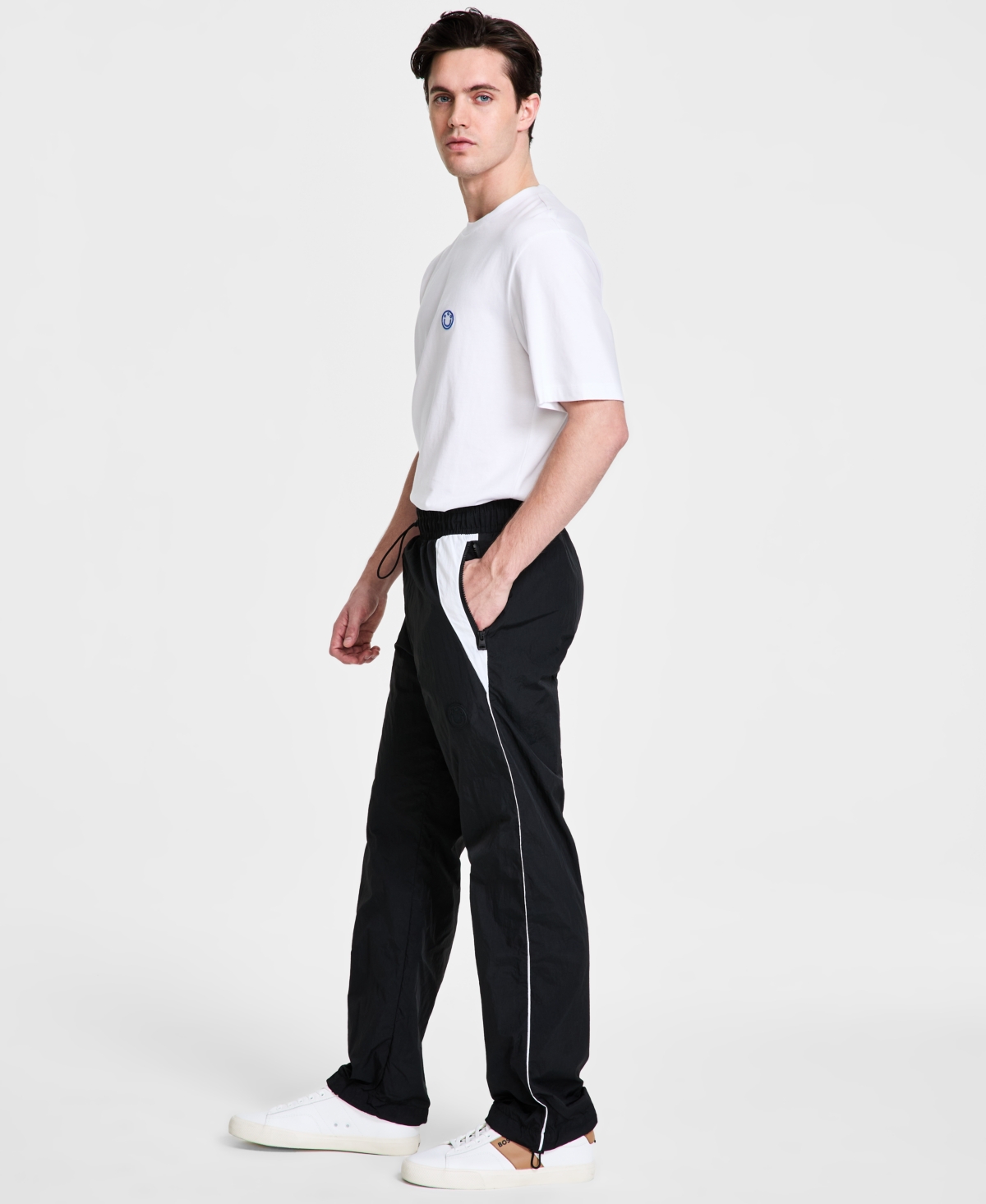 Hugo Boss Hugo By  Men's Relaxed-fit Gregor Sweatpants In Black