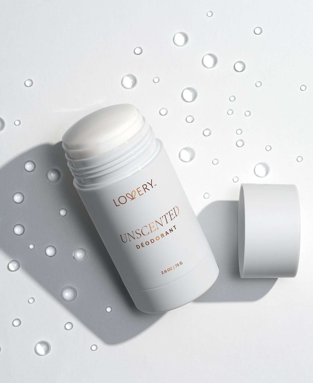 Lovery Unscented Deodorant Stick, 2.6 Oz. In No Color