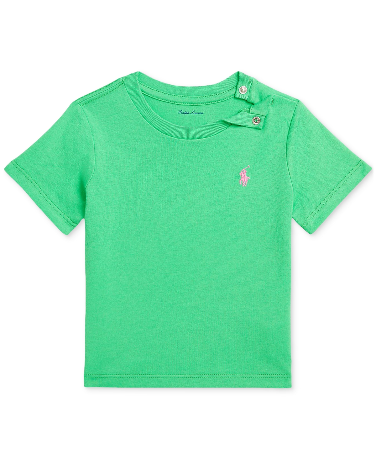 Polo Ralph Lauren Baby Boys Cotton Embroidered Pony Tee - Green