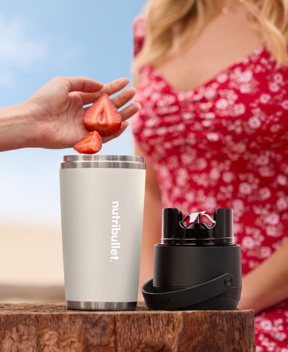 Nutribullet Flip Portable Blender In Linen