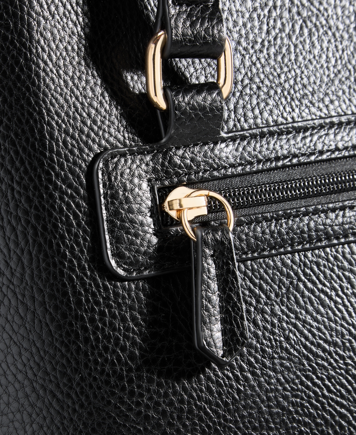Macy's Pebble Tulip Large Tote, Exclusively At  In Black