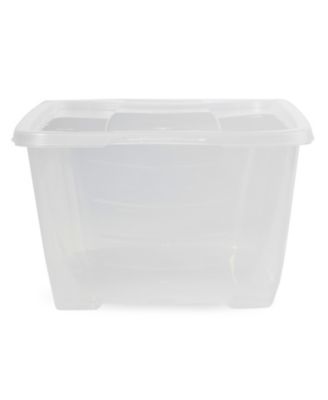 6L Shoe and Closet Storage Box Stacking Containers, Clear (30 Pack)