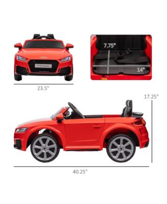 6V Kids Electric Ride On Car, Licensed Audi TT RS with Seat, Remote
