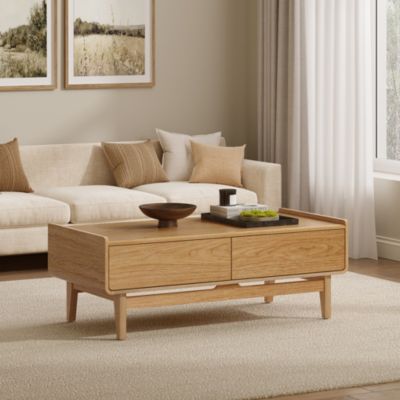 Standard Engineered Wood Summer Oak Storage Coffee Table