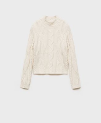 Women's Perkins Neck Braided Sweater