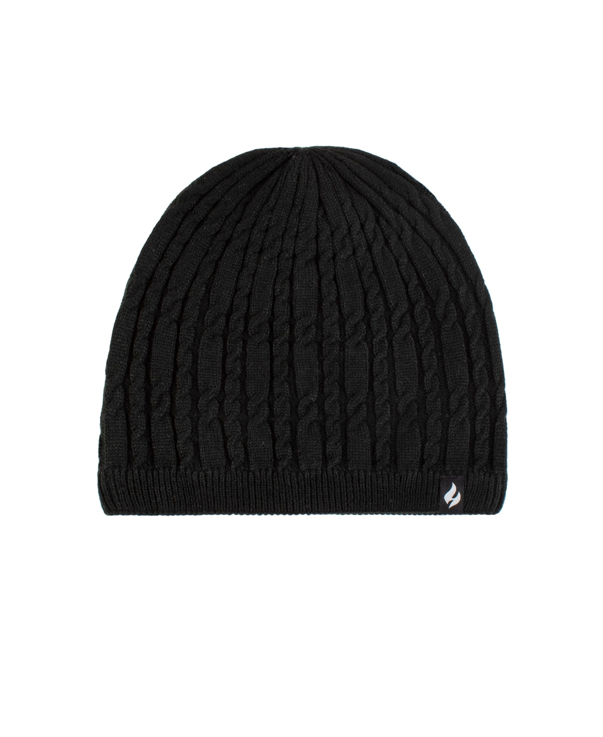 Heat Holders Lite Anna Cable Knit Hat In Black