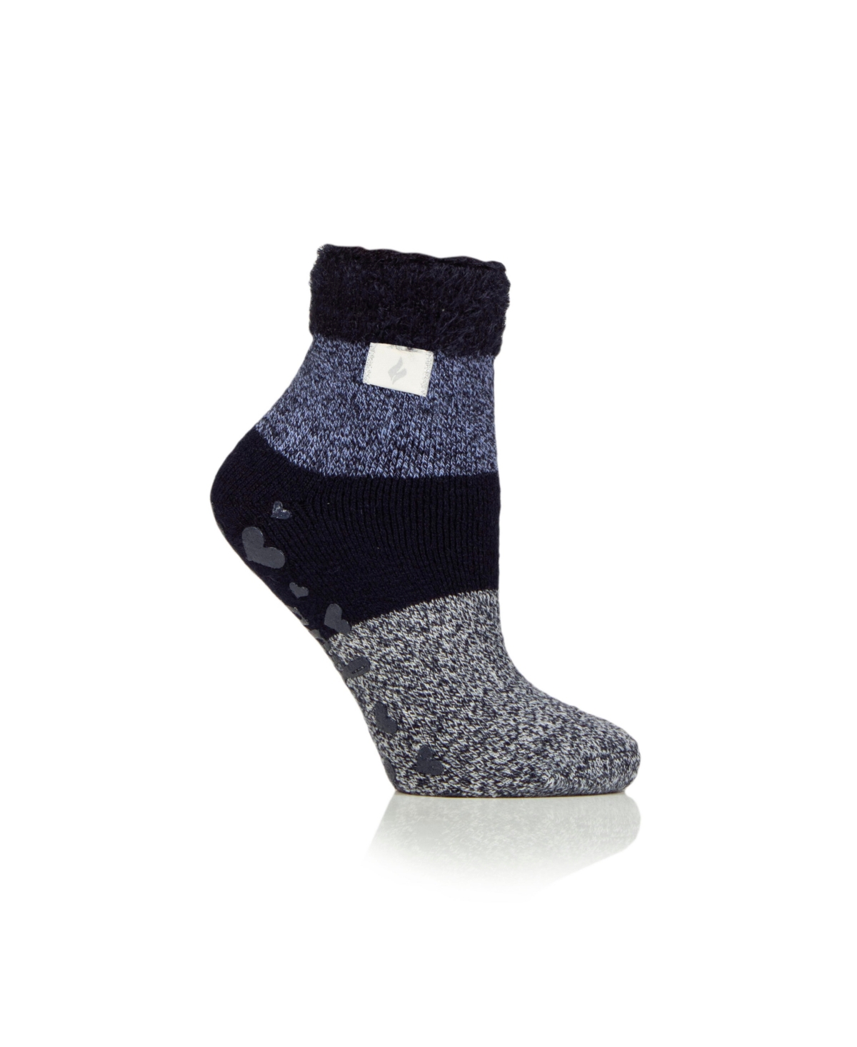 Heat Holders Lite Selina Blocks Lounge Socks In Navy