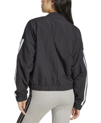 【adidas】ESSENTIALS 3-STRIPES LIFESTYLE ボンバージャケット adidas Essentials 3-Stripes Lifestyle Woven Bomber Jacket