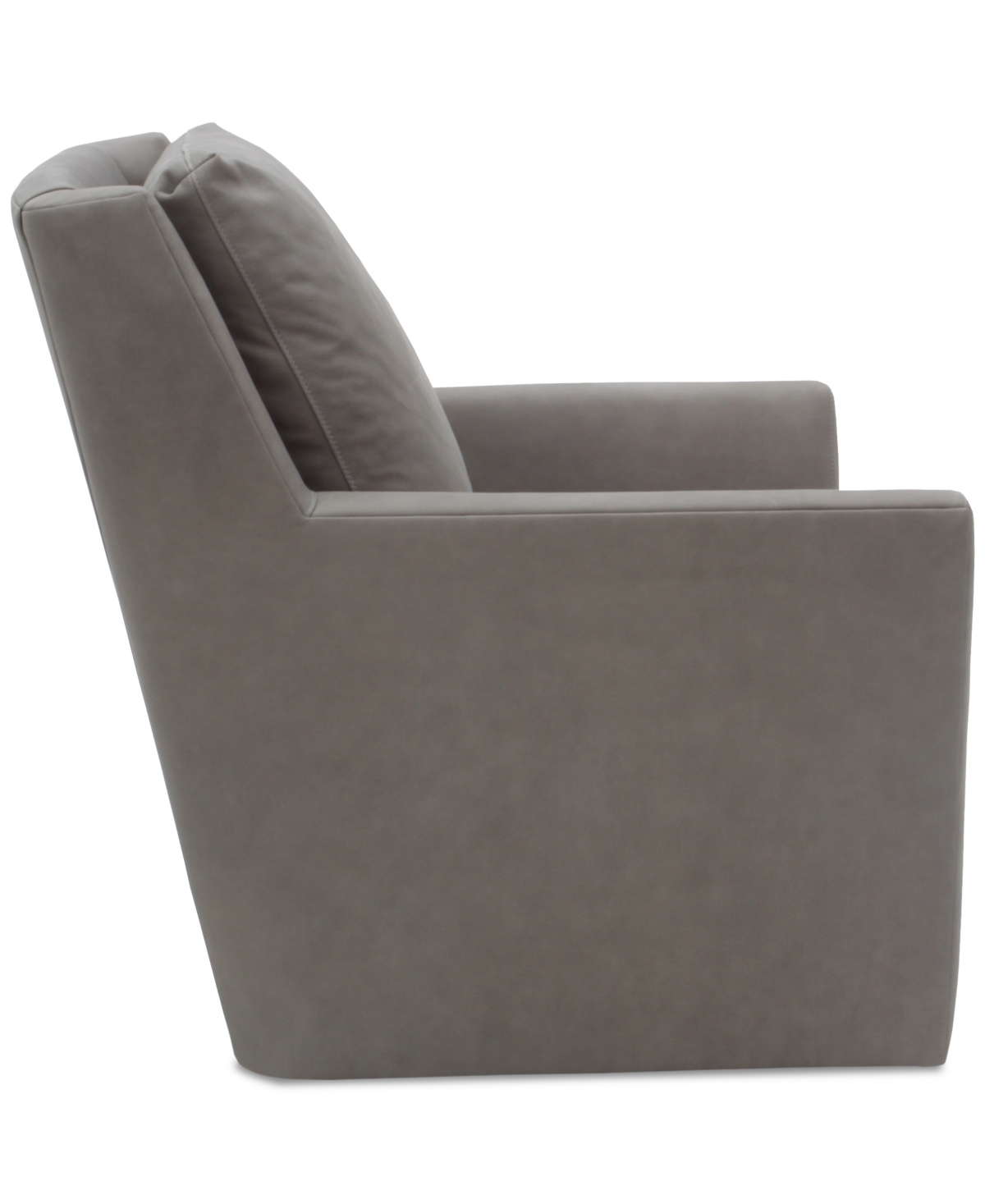 Macy's Merten Fabric Swivel Chair, Exclusively At  In Grey