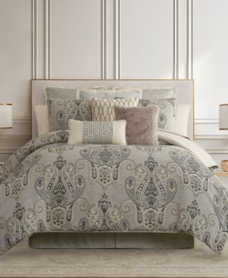 Waterford Brosna 4pc Comforter Set In Gray