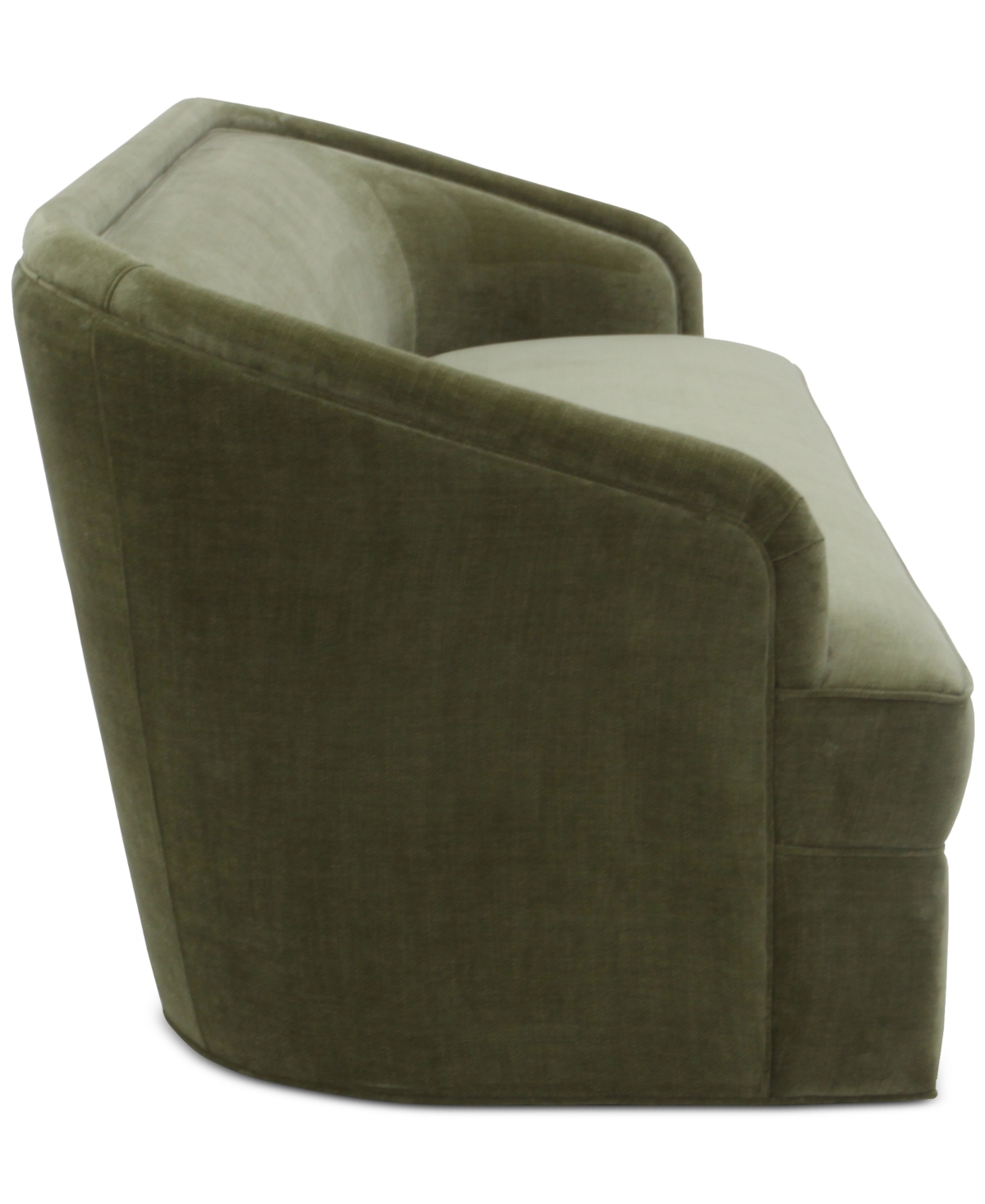 Macy's Lelina Fabric Apartment Sofa, Exclusively At  In Fern
