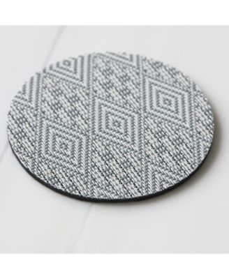 Martha Stewart Boxwood Set of 4 Round Coasters