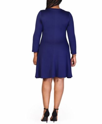 Plus Size Flared Dress