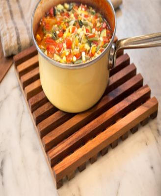 Acacia Wood 10" Venetian Trivet 