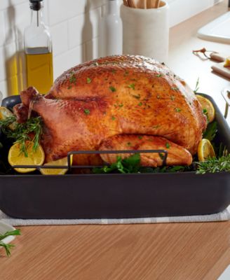 Hard-Anodized Nonstick 16-Inch Roasting Pan with Rack