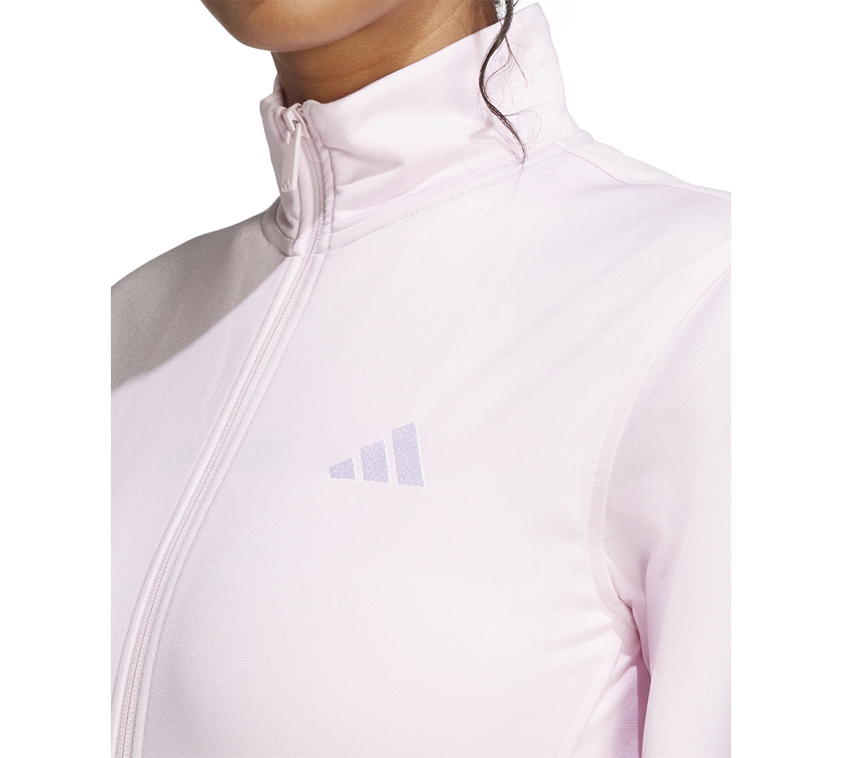 Adidas Originals Women's Tricot 3-stripes Track Jacket In Clear Pink
