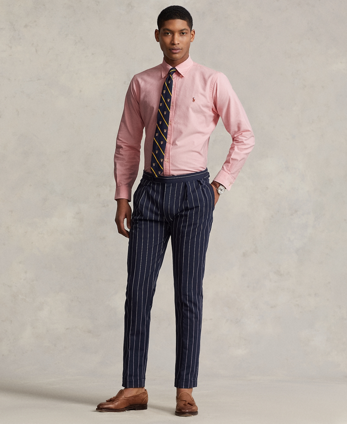 Polo Ralph Lauren Men's Custom Fit Oxford Shirt In Pink