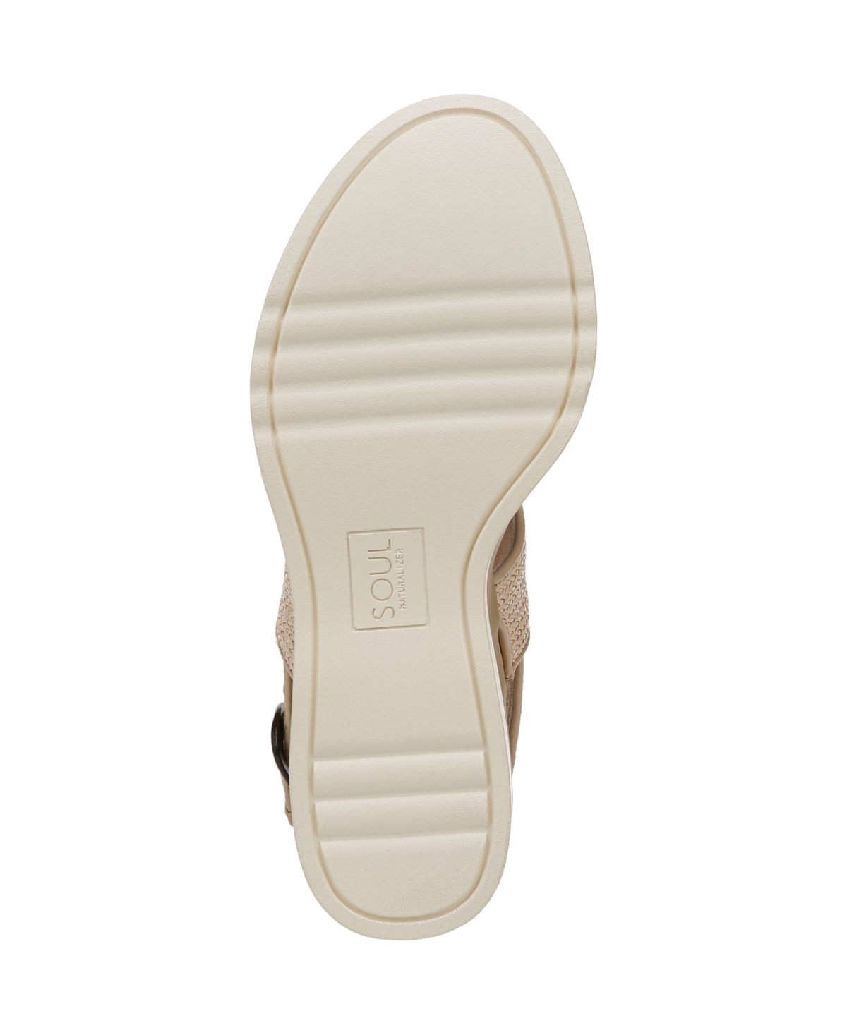Shop Soul Naturalizer Women's Livia Slingback Wedge Sandals In Light Natural Fabric
