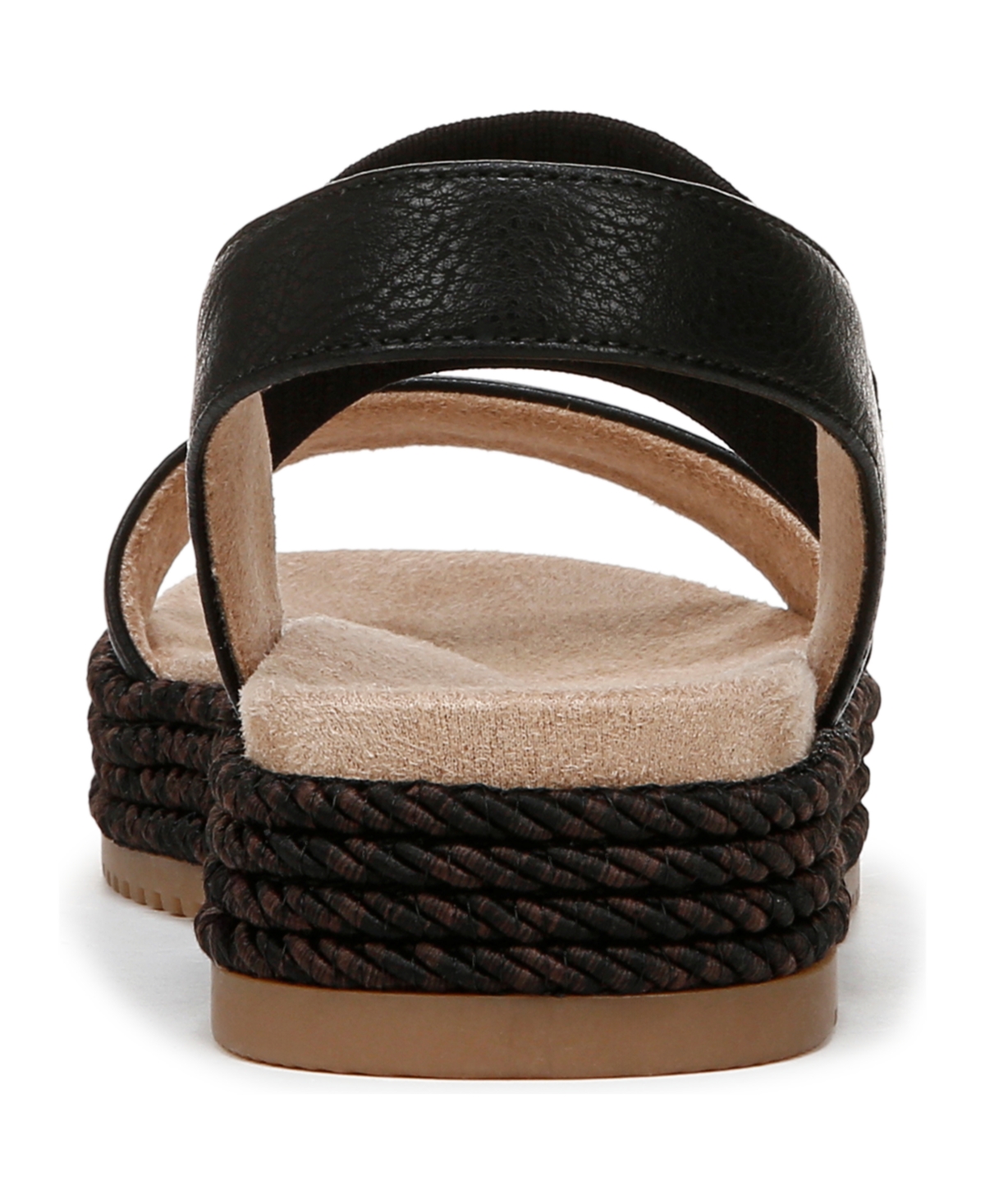 Shop Soul Naturalizer Women's Diana Flatform Sandals In Black Faux Leather