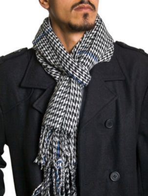 Men's Scarf Soft 80 Inch Long Warm Scarves Plaids Winter Shawl