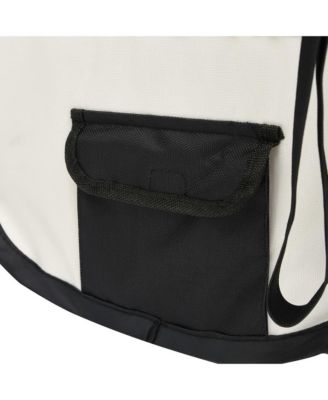 Foldable Dog Playpen with Carrying Bag Black 57.1"x57.1"x24"