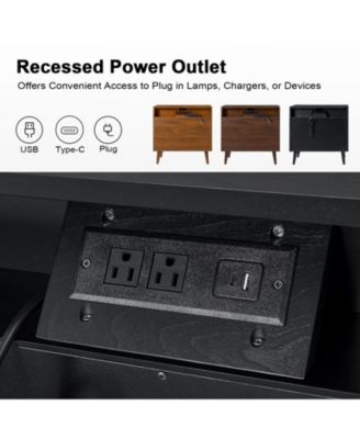 Zahira Mid-Century Modern 3 - Drawer Accent Chest with Solid Wood Handles and Legs