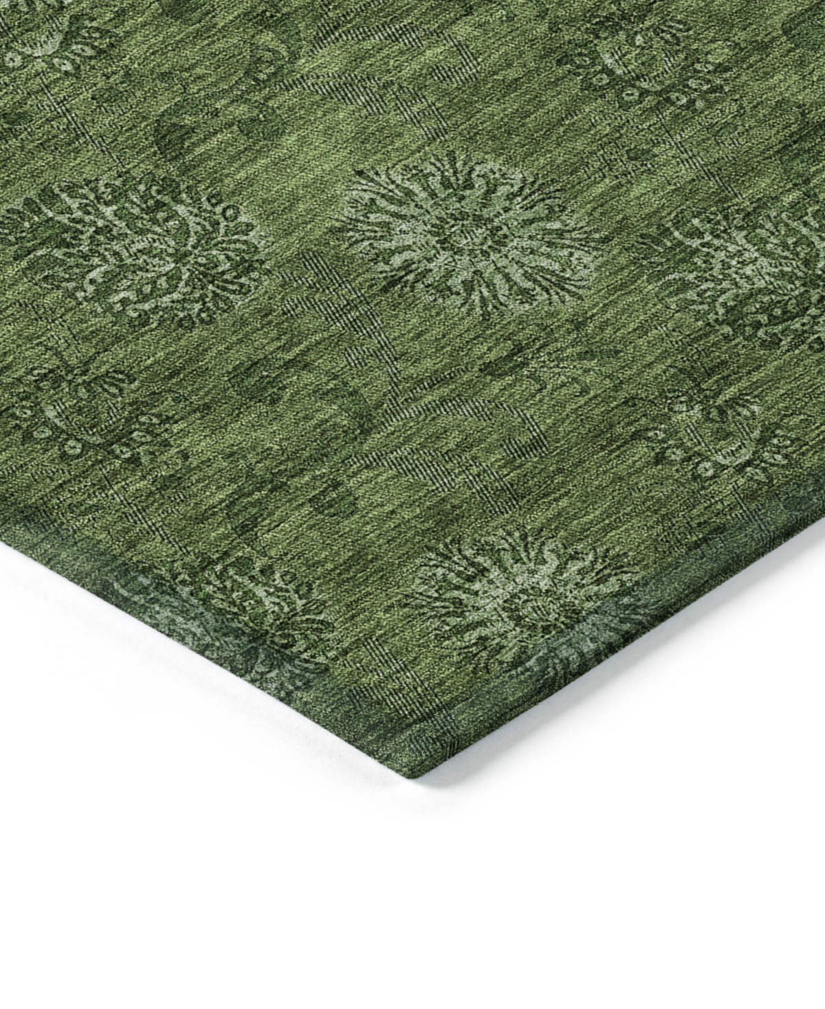 Addison Chantille Machine Washable Acn788 2'6''x3'10'' Area Rug In Olive