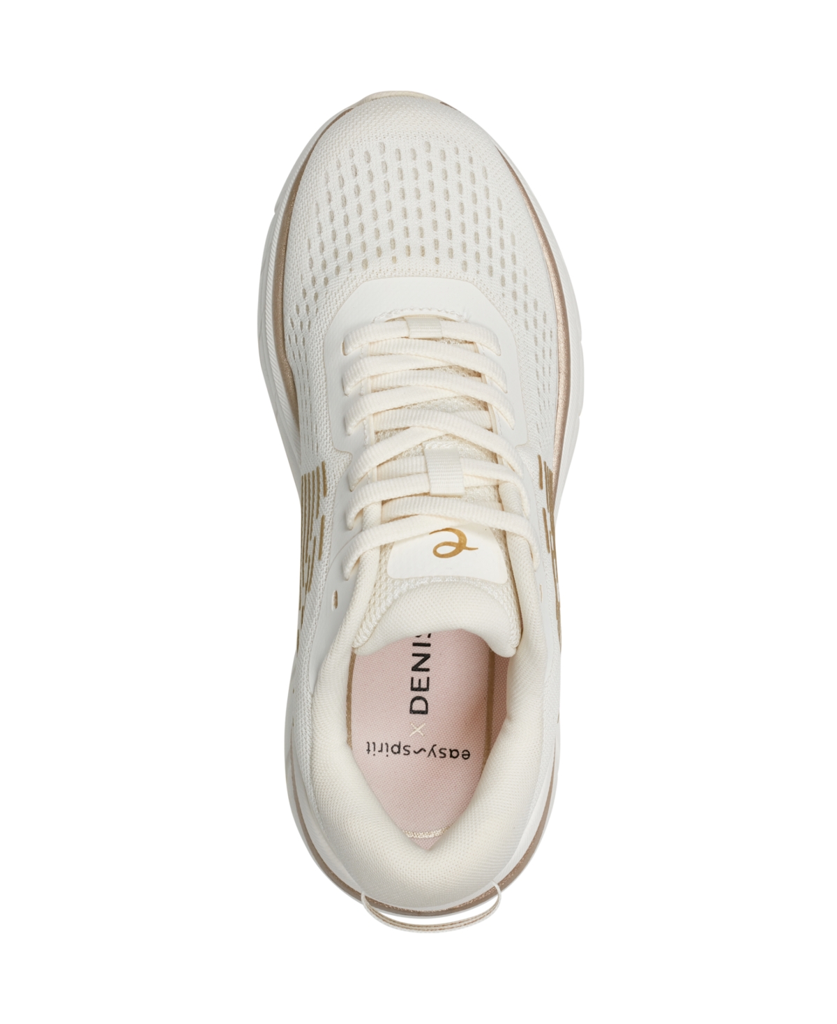 Shop Easy Spirit Women's Mel Emove Walking Shoes In Ivory,gold