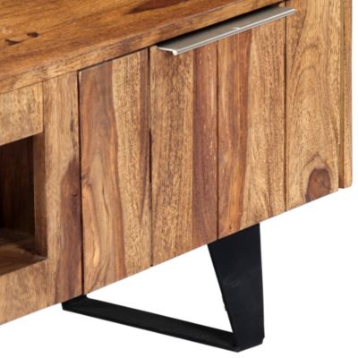 55.1" Solid Acacia Wood TV Stand