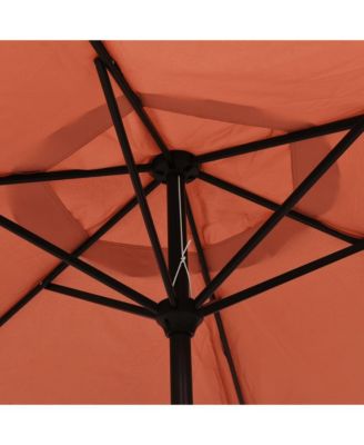 Garden Parasol Terracotta 78.7"x88.2" Aluminum