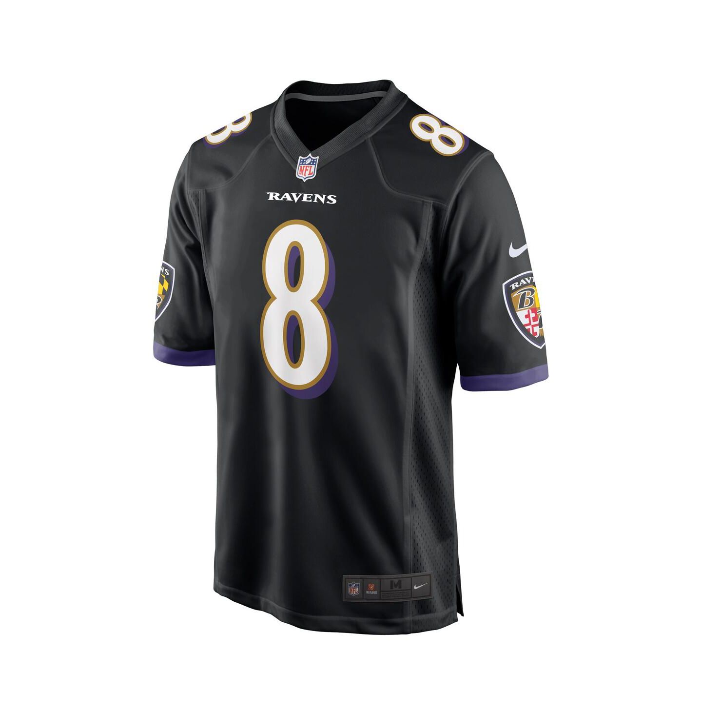Мужской топ Nike Lamar Jackson Black Baltimore Ravens Alternate Game Jersey — фото 3