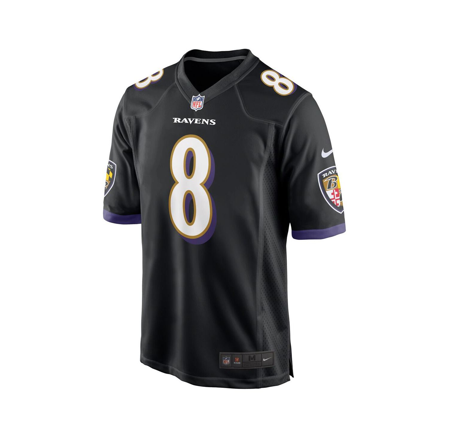 Men's Lamar Jackson Black Baltimore Ravens Alternate Game Jersey