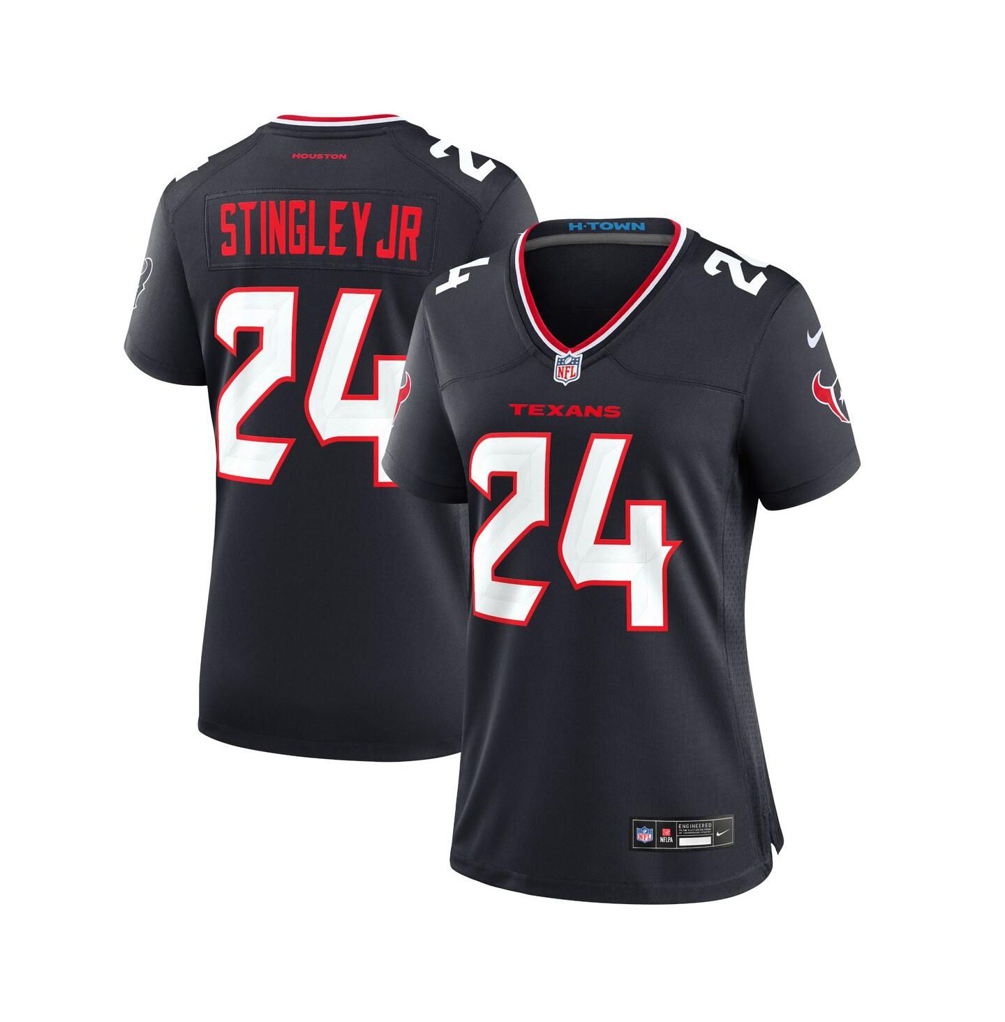 Женский топ Nike Derek Stingley Jr. Navy Houston Texans Game Jersey — фото 1