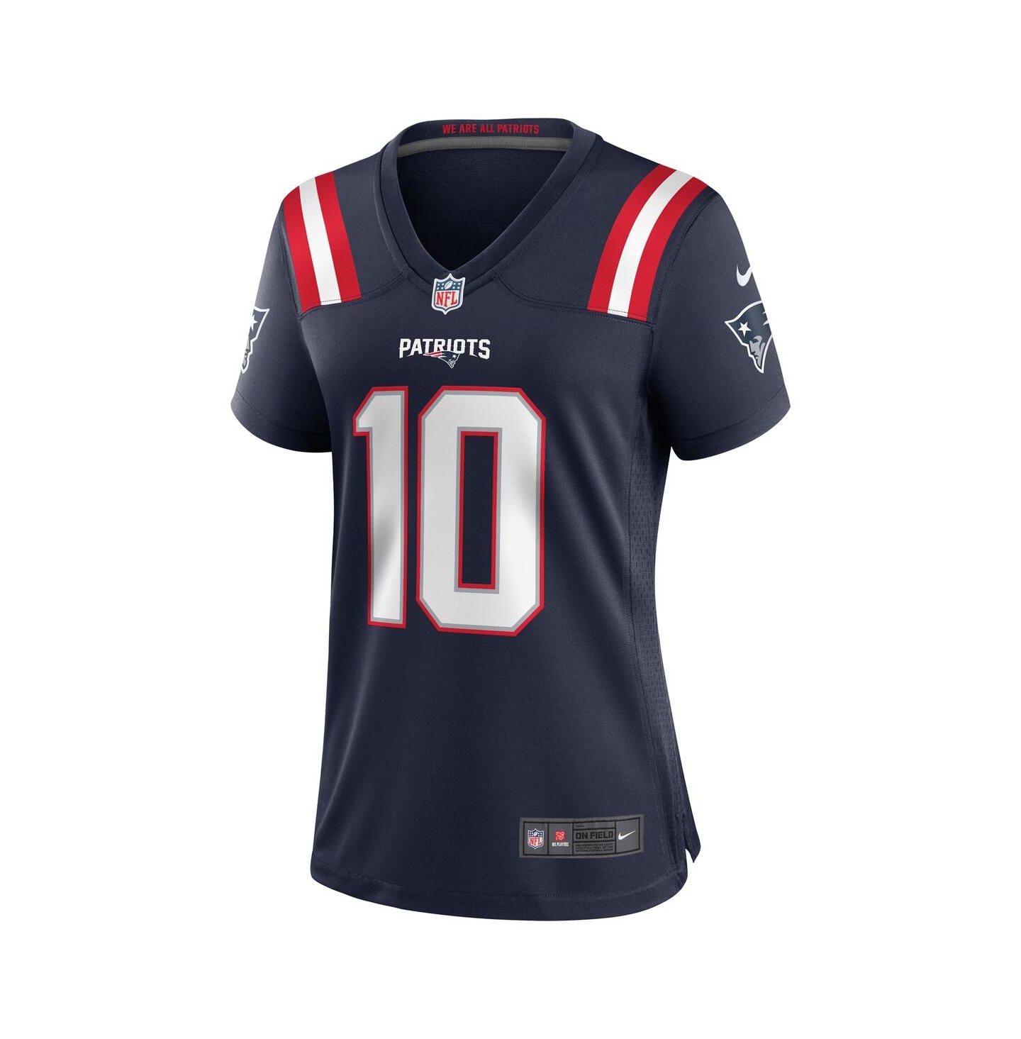 Женское джерси Nike Drake Maye New England Patriots Player Game, цвет тёмно-синий — фото 3
