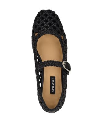 Nine West Women's Halie Woven Mary Jane Flats - Macy's