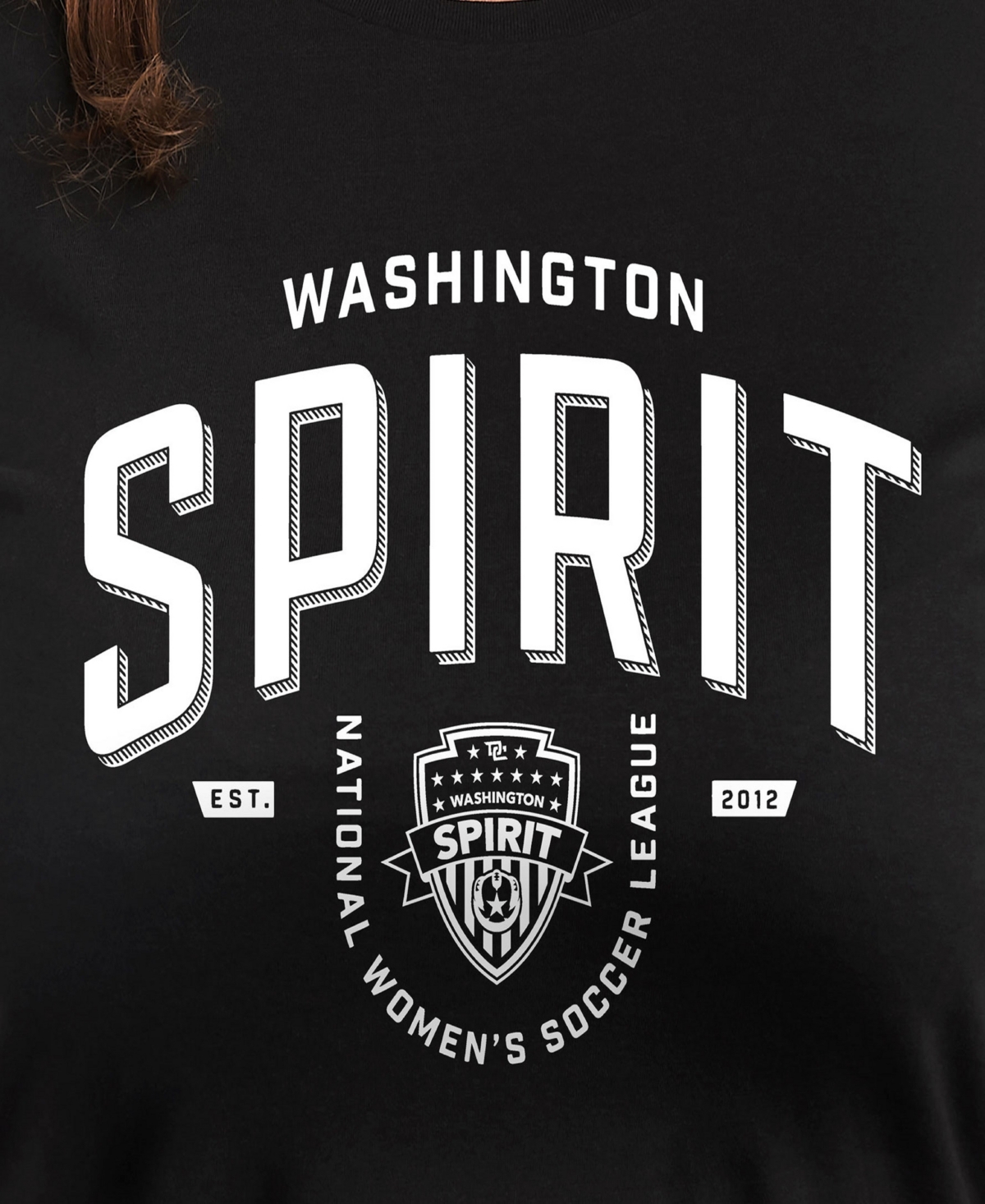 HYBRID APPAREL PLUS SIZE TRENDY WASHINGTON SPIRIT GRAPHIC CREW NECK T-SHIRT
