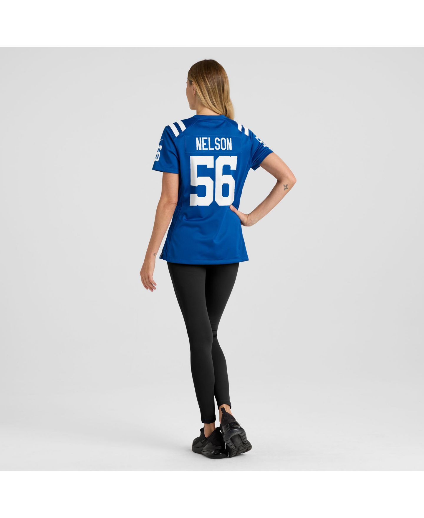Женский топ Nike Quenton Nelson Indianapolis Colts Alternate Game Jersey, цвет: Королевский синий — фото 4