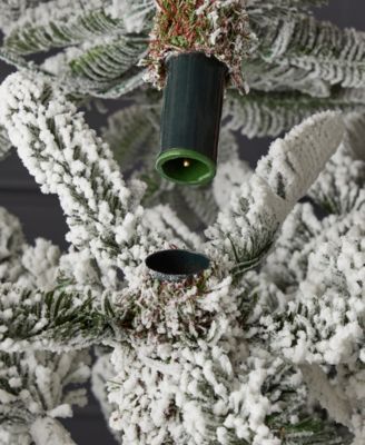 7.5' Artificial Jackson Flocked Pine Tree