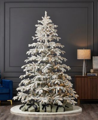 7.5' Artificial Jackson Flocked Pine Tree