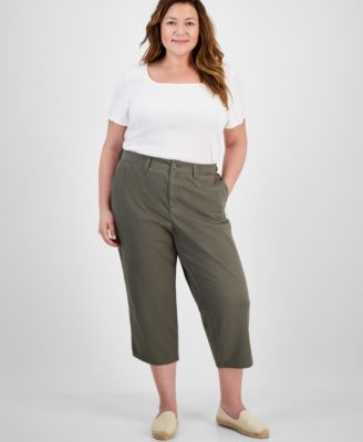 Plus Size Comfort Capri Pants, Macy's  Exclusive