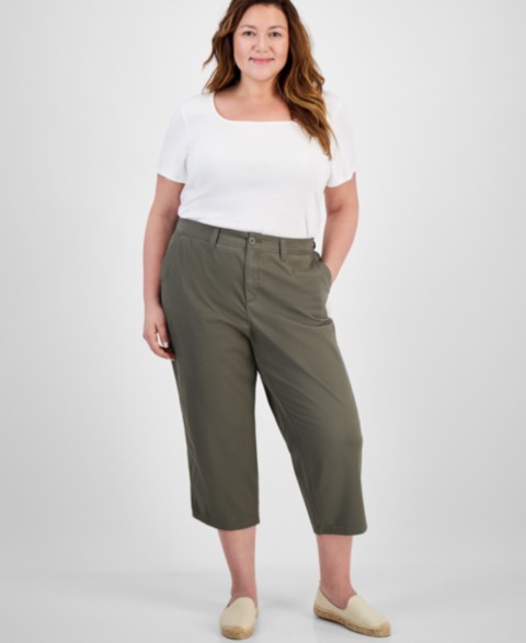 Женские Style & Co Plus Size Comfort Capri Pants, Macy's Exclusive