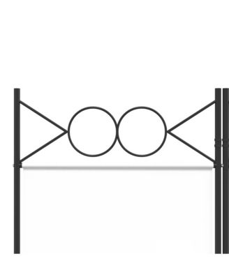 3-Panel Room Divider White 47.2"x86.6" Fabric