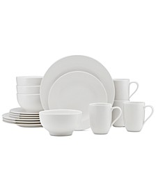 Dinnerware For Me Collection Porcelain 16 Dinnerware Set, Service for 4