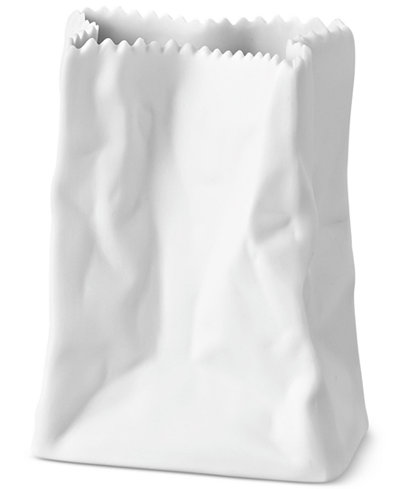 Rosenthal Porcelain White Bag Tütenvase Mini 3.5