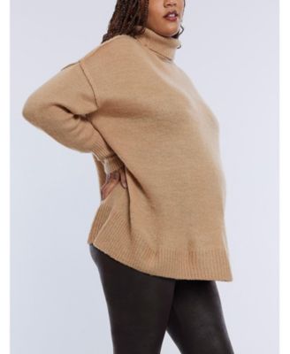 Maternity Turtleneck Long Sleeve Knit Sweater - Motherhood