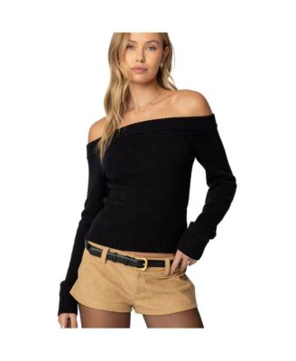 Womens Elona Off Shoulder Knit Top