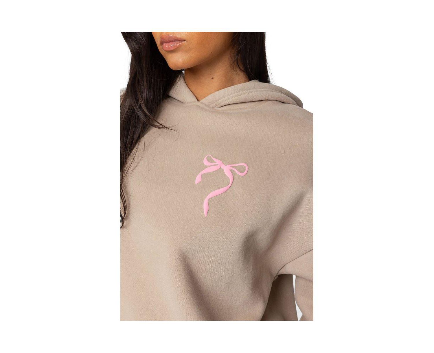 Womens Sasha Bow Detail Hoodie