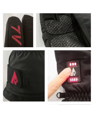 7V Everyday Battery Heated Gloves - Women's - Black - XL