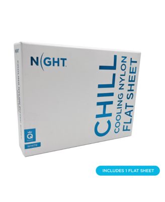 Chill Cooling Nylon Flat Sheet, White, King